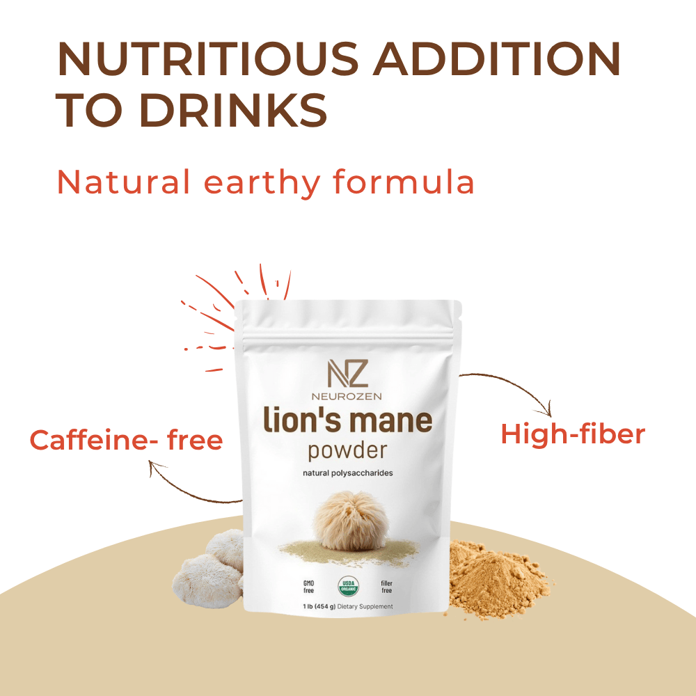 Restore Clarity, Ignite Performance with NeuroZen™ Lion’s Mane.