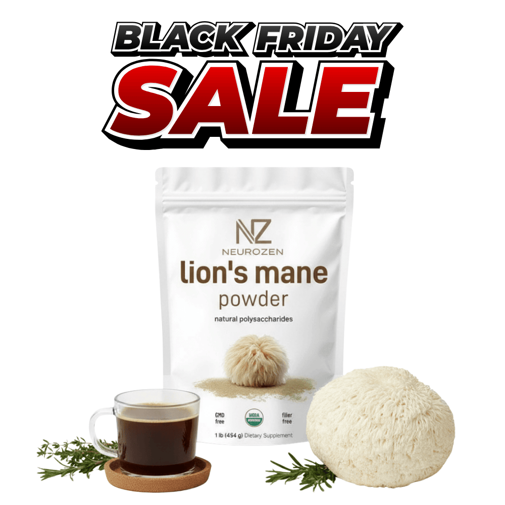 Restore Clarity, Ignite Performance with NeuroZen™ Lion’s Mane.