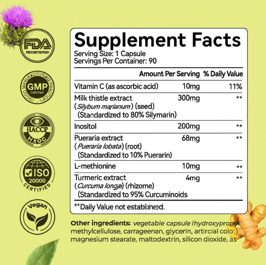 Feel Lighter, Live Brighter with Milk Thistle.